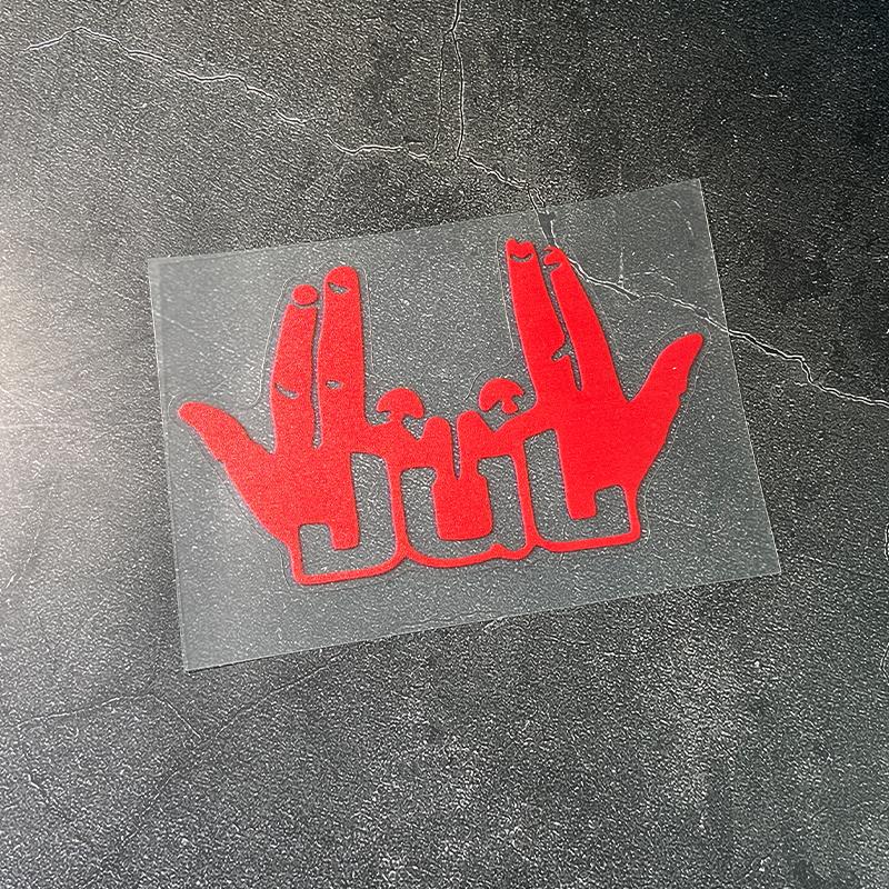 1PC Rock Music JUL Gesture Car Stickers Waterproof Vinyl Decals for Auto Window Bumper Rear Windshield Motorcycle Laptop Decors