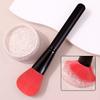 REGENBOOG - Black Wooden Handle Red Bristled Powder Brush