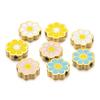 5Pcs Stainless Steel Enamel Sun Flower Beads for DIY Jewelry Making Bracelets Children Charms Necklace Earrings Supplies