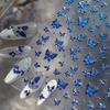 1pcs 5D Colorful Rhinestones Pumpkin Ghost Nail Art Halloween Stickers Adhesive Transfer Nail Decoration Decals Accessory