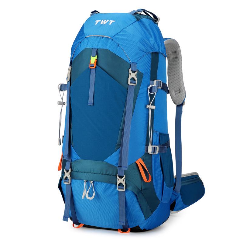 

Водостойкий альпинистский рюкзак большой вместимости - Прочное снаряжение для походов и кемпинга на открытом воздухе 70L синий
