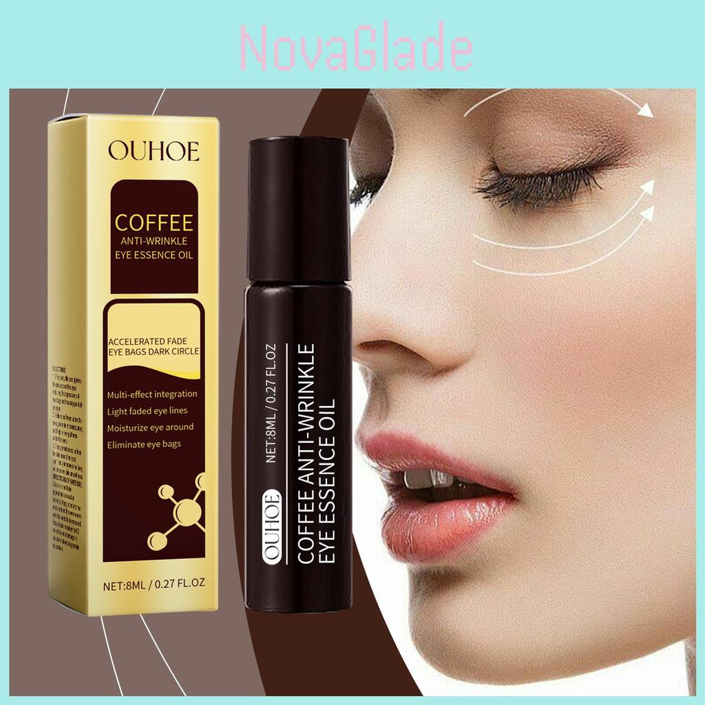 Ouhoe Caffeine Eye Serum Gentle Hydrating Firming Cream For Soft Moisturizing Treatment