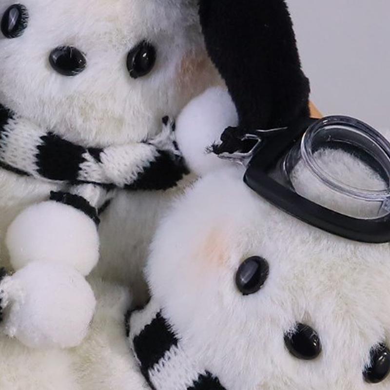 1Pc Diy Accessories Kawaii Sanrio Keychain Plush Pochacco Doll Anime Cartoon Bag Pendant Car Keyring Toy For Kid Gift