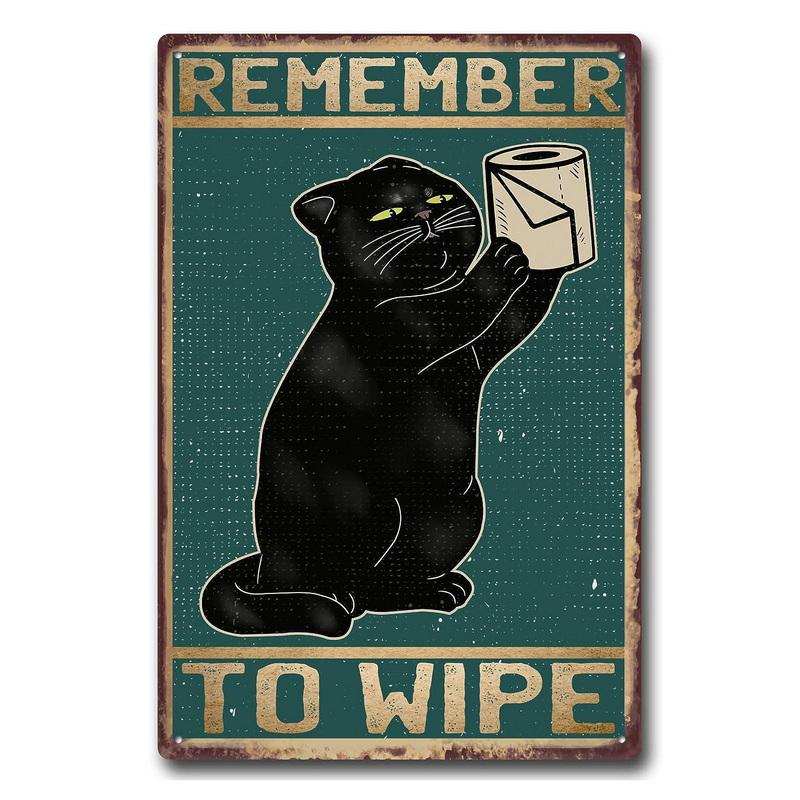 Funny Bathroom Metal Tin Sign Artwork Wall Decor Your Butt Napkins My Lady My Lord Decoration for Home Hotel Cafe Pub Wall Decor