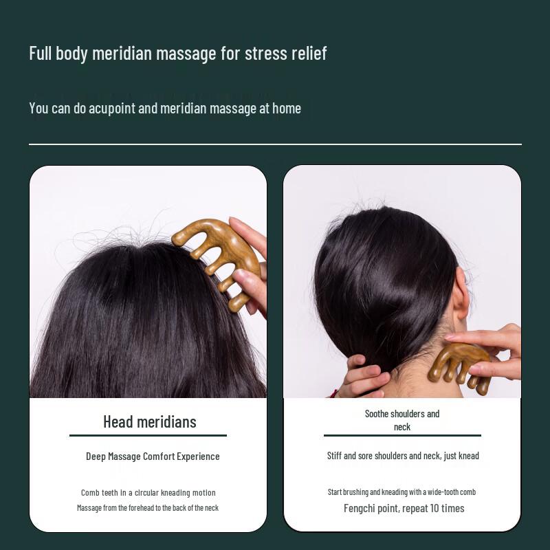 Ziyun Shuxiang Wooden Health & Meridian Massage Combs