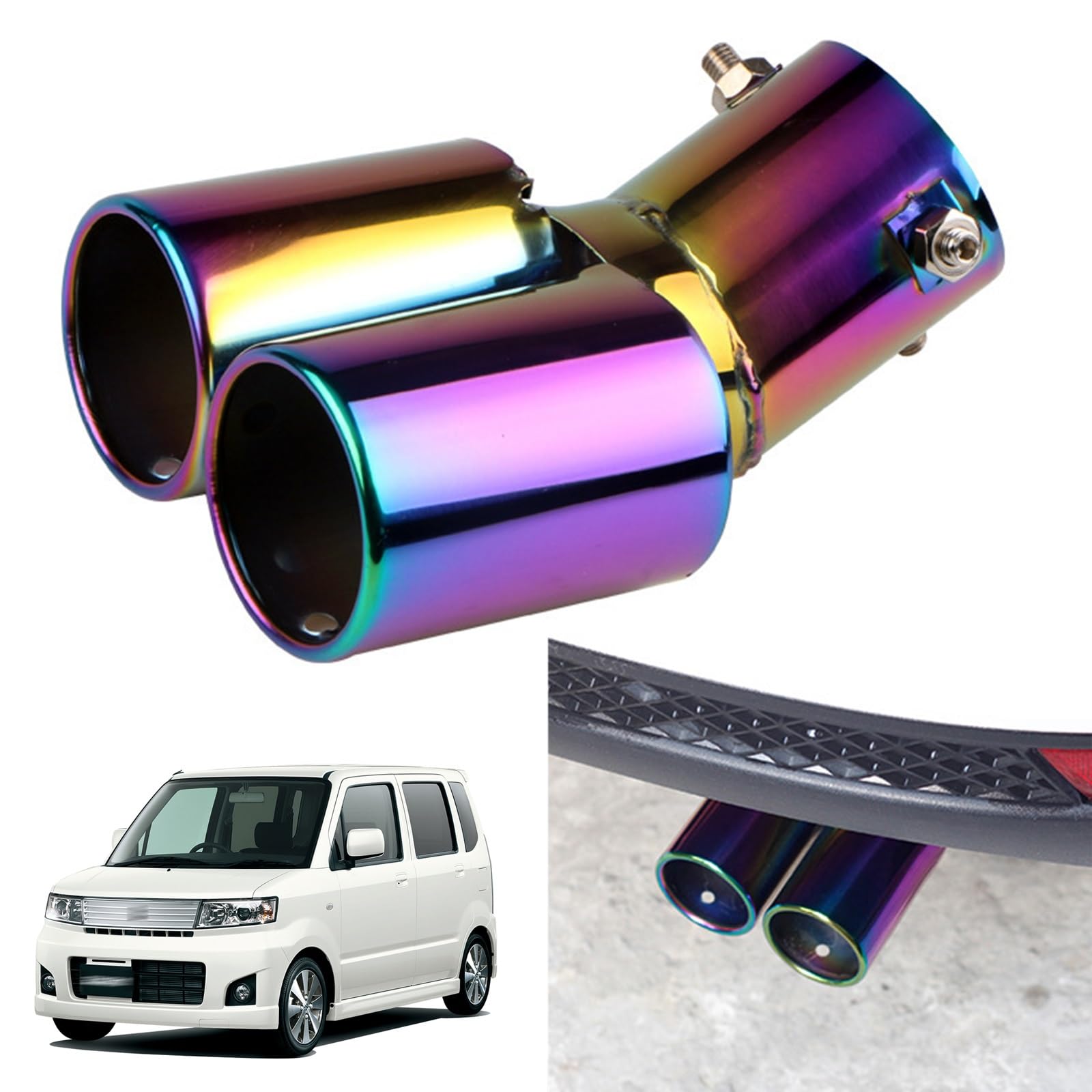 

Насадка глушителя, 2-компонентная насадка, Suzuki Wagon R/Wagon R Stingray MH23S тип, Для сентября 2008 song