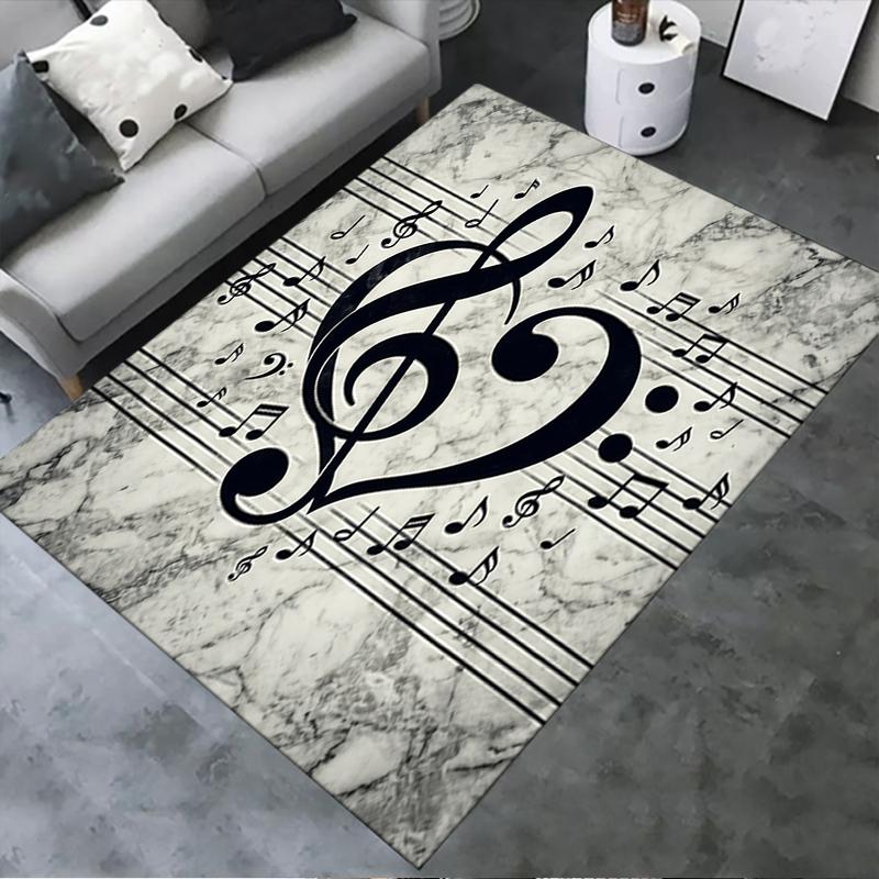 2025 New Treble Clef Carpet Rug for Living Room Bedroom Home Sofa Decoration,Kids Play Non-slip Floor Mat