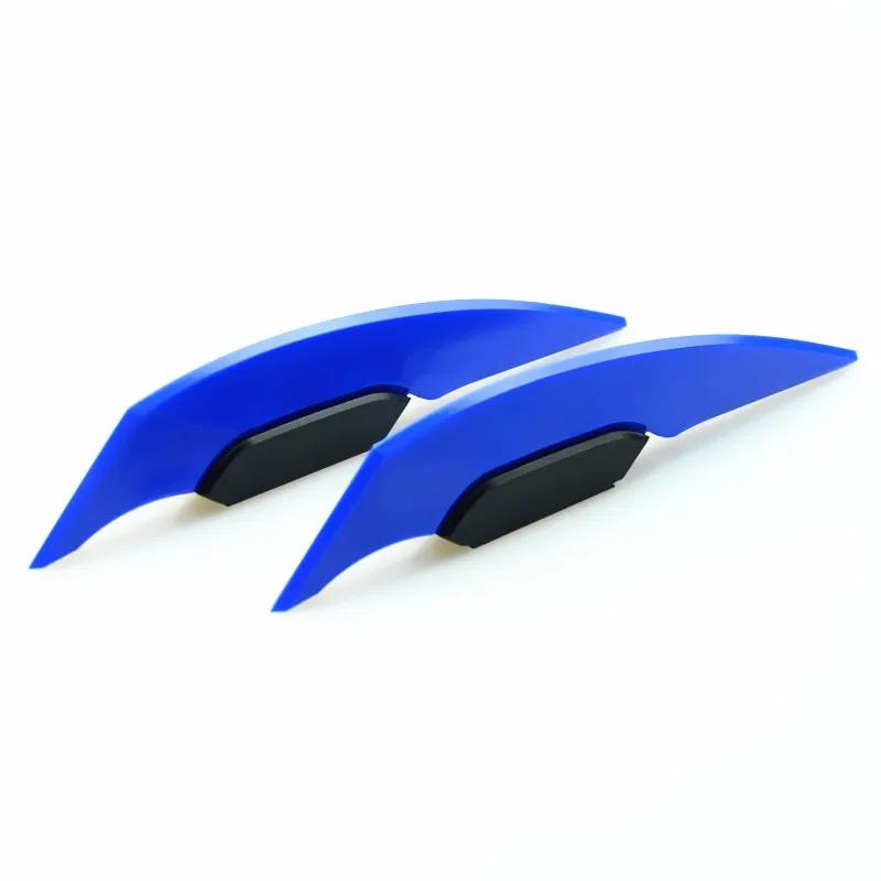 2PCS Motorcycle Modification Wind Wing Motorbike Body Decoration Moto Front Side Spoiler Aerodynamic Wing Set Motorbike Accessor