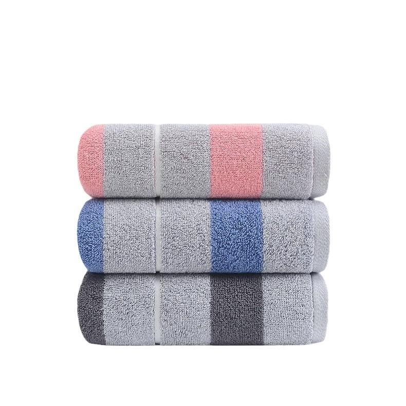 Towel 7532% Pure Cotton Striped Household Men's and Women's Face Towels Embroidered Gifts