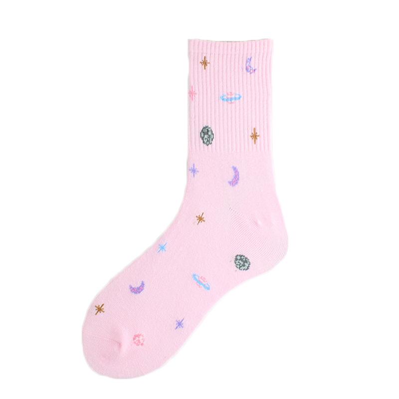 Korean Style Cute Funny Socks Women Totoro Avocado Pizza Beer Sushi Planet Happy Kawaii Socks Novelty Harajuku High Quality Sox