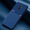 Custodia con Cornice in Morbido Silicone PU Opaco per OPPO A5 A9 2020 Custodia di Lusso su per OPPO A 5 A 9 2020 Supporto per Auto Cover Posteriore Magnetica Guscio