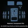 For 22-25 BYD Yuan PLUS car interior gear shift center console screen dashboard transparent TPU anti-scratch protective film