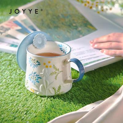 JOYYE Floral Ceramic Mug
