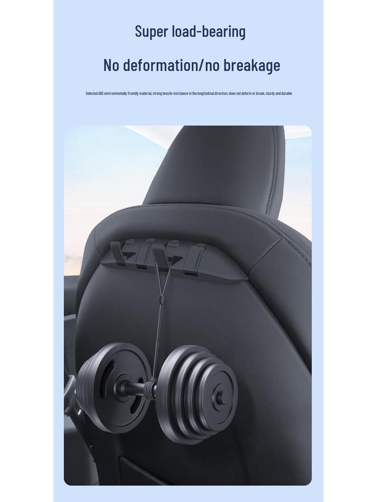 Concealed Hook Bracket for Rear Seat Backrest in Updated Tesla Model 3Y