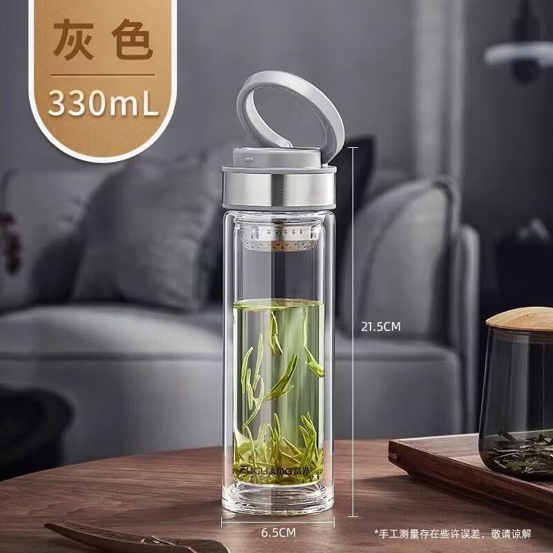 Fuguang Shangyu Double-Layer Glass Teacup with Infuser