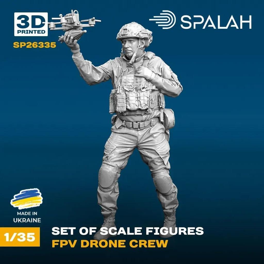 Sparach FPV Drone Crew Resin Kit SPU26335 1/35 (2-Piece Set) (People)
