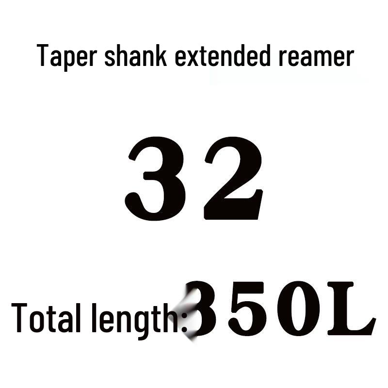 Extra Long High-Speed Steel Taper Shank Machine Reamer for Deep Holes, Sizes 16, 18, 20, 22, 24, 25, 30, 40