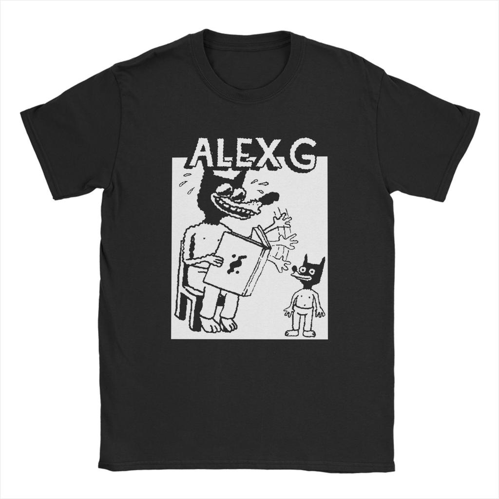 Men Women T-Shirt Singer Alex G Print T-Shirts Hip Hop  Beach Tee Shirt Vintage Pattern 100 Cotton Clothes Birthday Gift