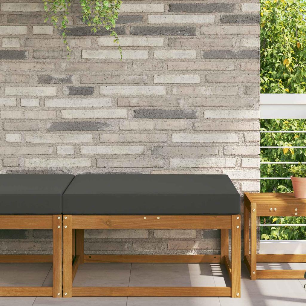 Outdoor Sofa Cushion Anthracite 80 X 80 X 8 Cm Polyester