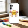 spring emojis  Phone Case For Samsung S25,S24,S21,S22,S23,S30,Ultra,S20,Plus,Fe,Note,10,9,5G Black Cover