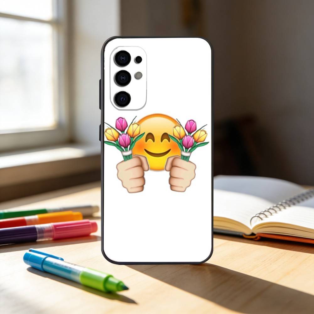 spring emojis  Phone Case For Samsung S25,S24,S21,S22,S23,S30,Ultra,S20,Plus,Fe,Note,10,9,5G Black Cover