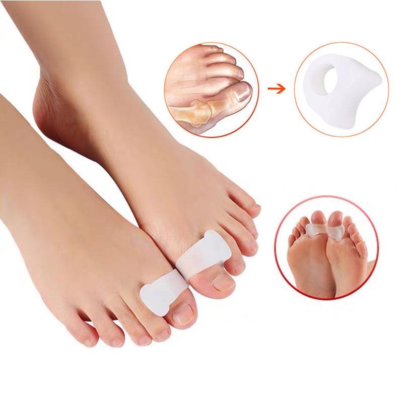 2Pcs Silicone Toes Separator Bunion Bone Ectropion Adjuster Toes Outer Appliance Foot Care Tool Hallux Valgus Corrector