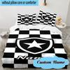 3PCS Custom Name Botafogo Pride Emblem Bedding Set, Including 1pc Duvet Cover And 2pcs Pillowcases, Suitable for Dorms and Bedrooms Gift