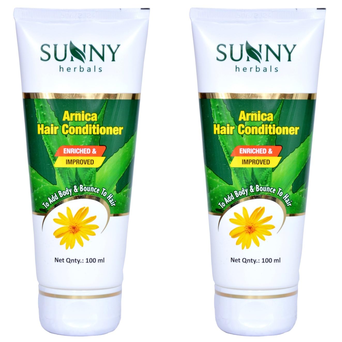 

Sunny Herbals Arnica Hair Conditioner 100 mlX Pack of 2 | Strengthens Hair & Tangle-Free Shine