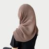 Soft Wrap Solid-color Bandana Hair Band Pleated Silk Scarf Fashion Chiffon Hair Scarf  Girls
