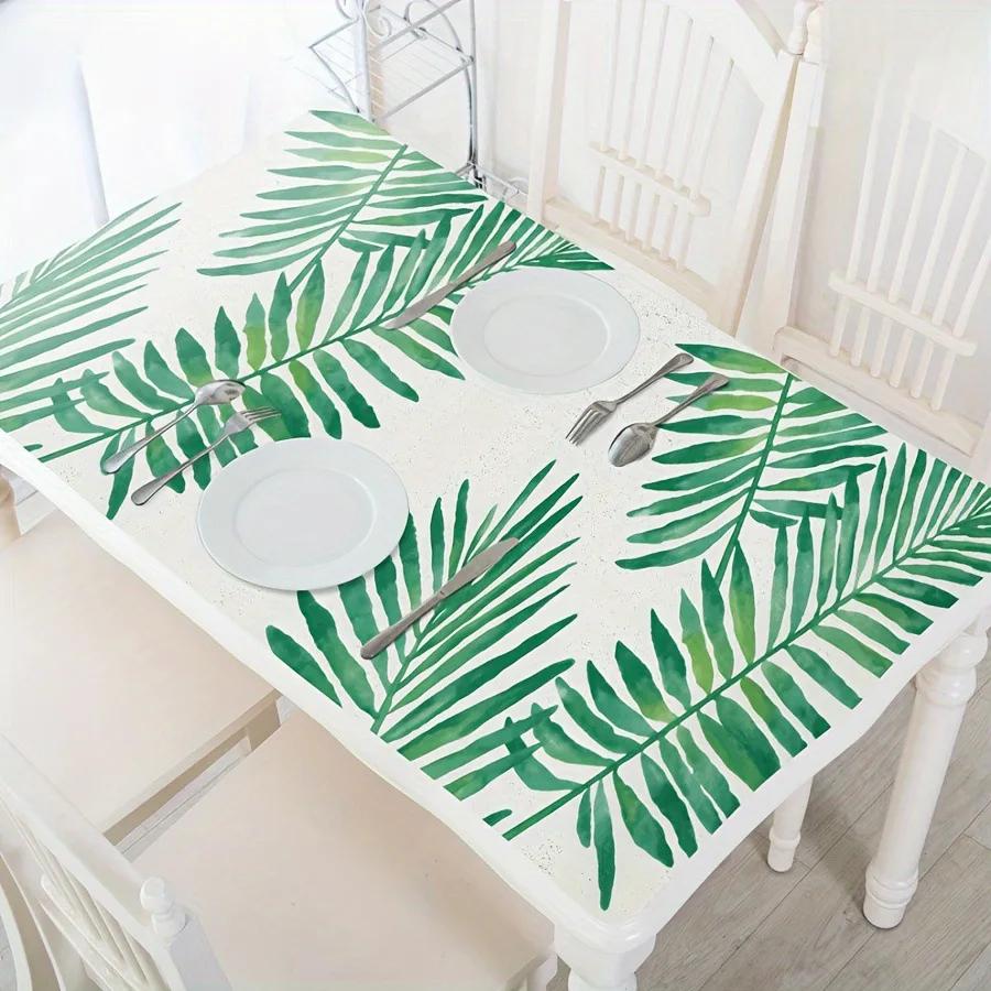 Tropical Palm Peel and Stick Wallpaper Removable Green White Vinyl Self Adhesive Wallcovering for Living Room Bedroom home decor