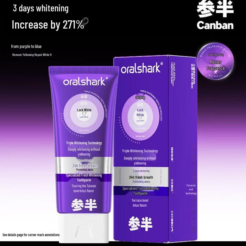 Canban Small Purple Tube Whitening Toothpaste