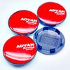 4pcs/Lot High Quality ADVAN Racing Emblem Logo 59mm Car Wheel Center Caps High Cap Accessories Wheels Hub Rim Hubcaps Cover