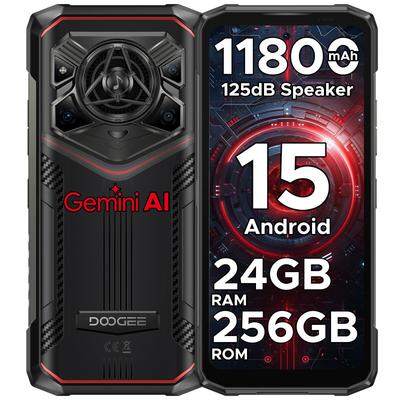 Doogee Smartphone Robusto Blade 20 Pro Android 15, 24GB+256GB/2TB,50MP+20MP+8MP, Slots Triplos para Cartão/NFC/OTG/GPS/ID Facial
