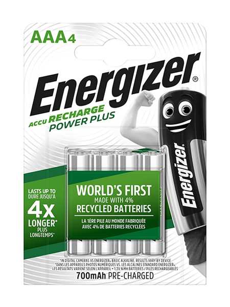 Energizer , Power Plus Rechargeable Aaa/Hr03, Pack De 4 Piles - Image 8