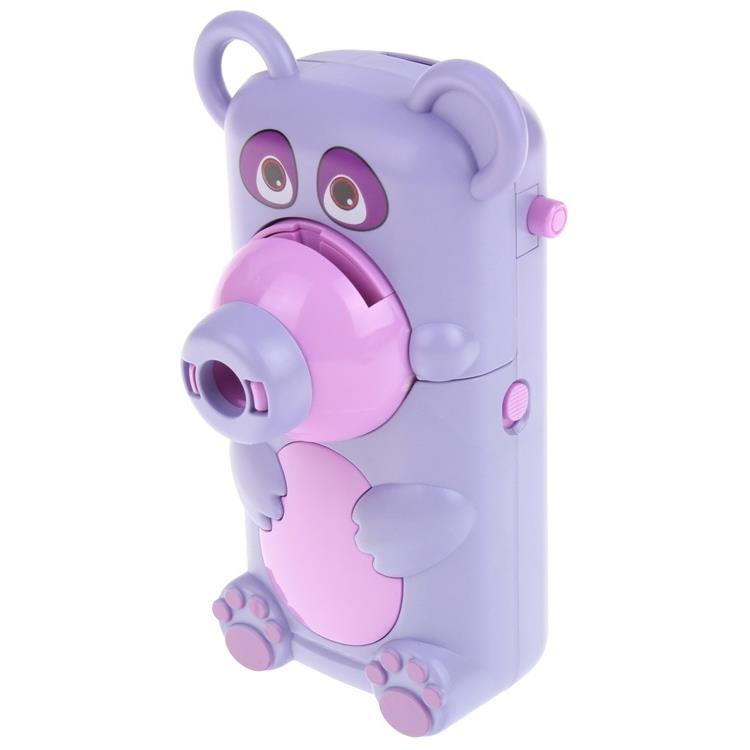 Teddy Bear Projector for Drawing Handy Projector 48 Slides Lanyard Stand - Purple