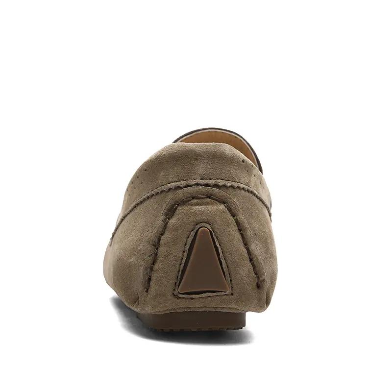 Fashion Men's Loafers Casual Leather Shoes Moccasins Flat Driving Shoes