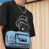New LiNing X Disney Pinocchio Collaboration Polyamide Shoulder Bag, Crossbody Bag Regular Unisex Blue ABDS229-3