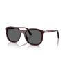 Persol Grey Square Unisex Sunglasses Po3355s 1216b1 52