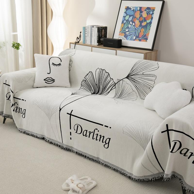 

Полотенце для дивана с защитой от царапин от кошек, универсальное для всех сезонов, простая ткань для чехла для дивана в стиле Ins, чехол для дивана с полным покрытием, пыленепроницаемое одеяло для дивана 180*130cm