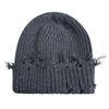 Unisex Streetwear Hats Knit Winter Beanie Hats Hip Hop Street Style Checked Beanie Hats