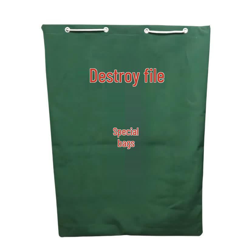 Durable Canvas Document & Newspaper Disposal Bag