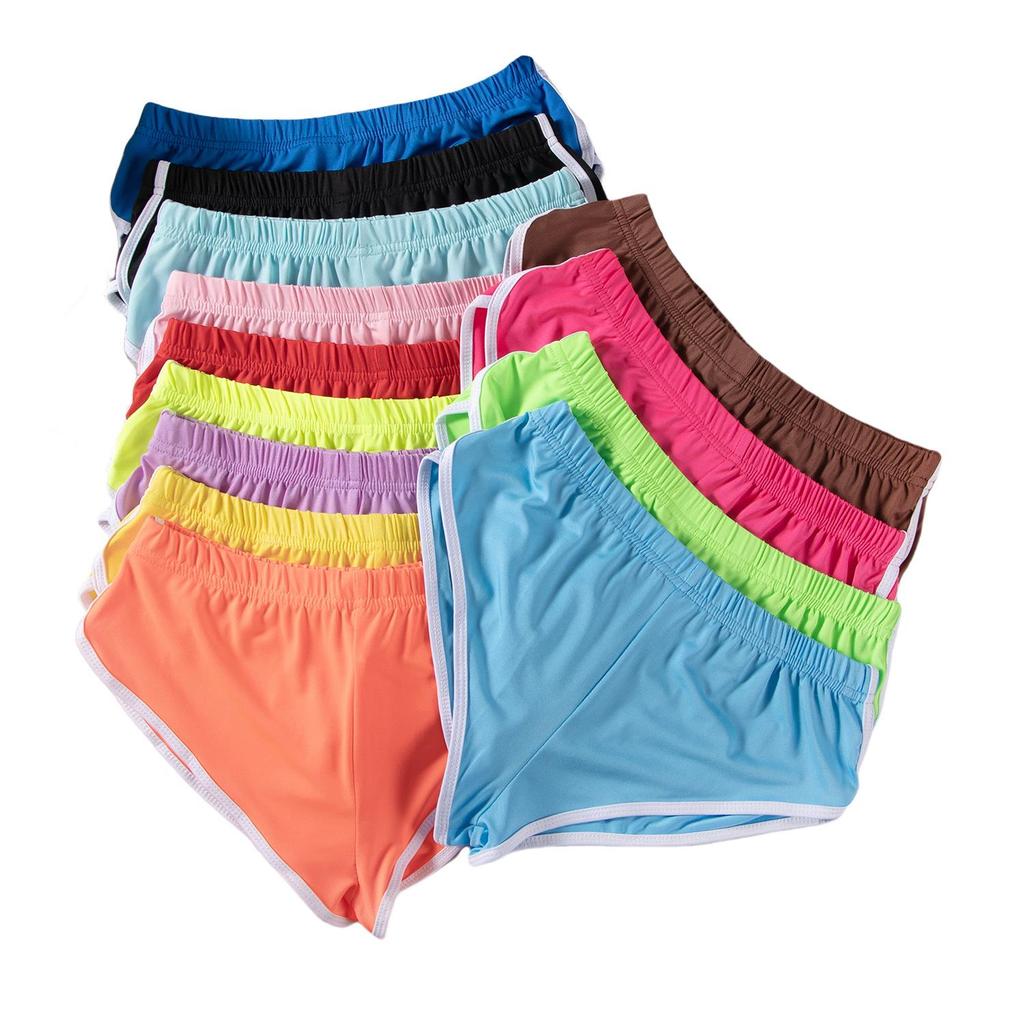 060# New Summer Women's European American Fashion Sexy Elastic Running Shorts Yoga Pants