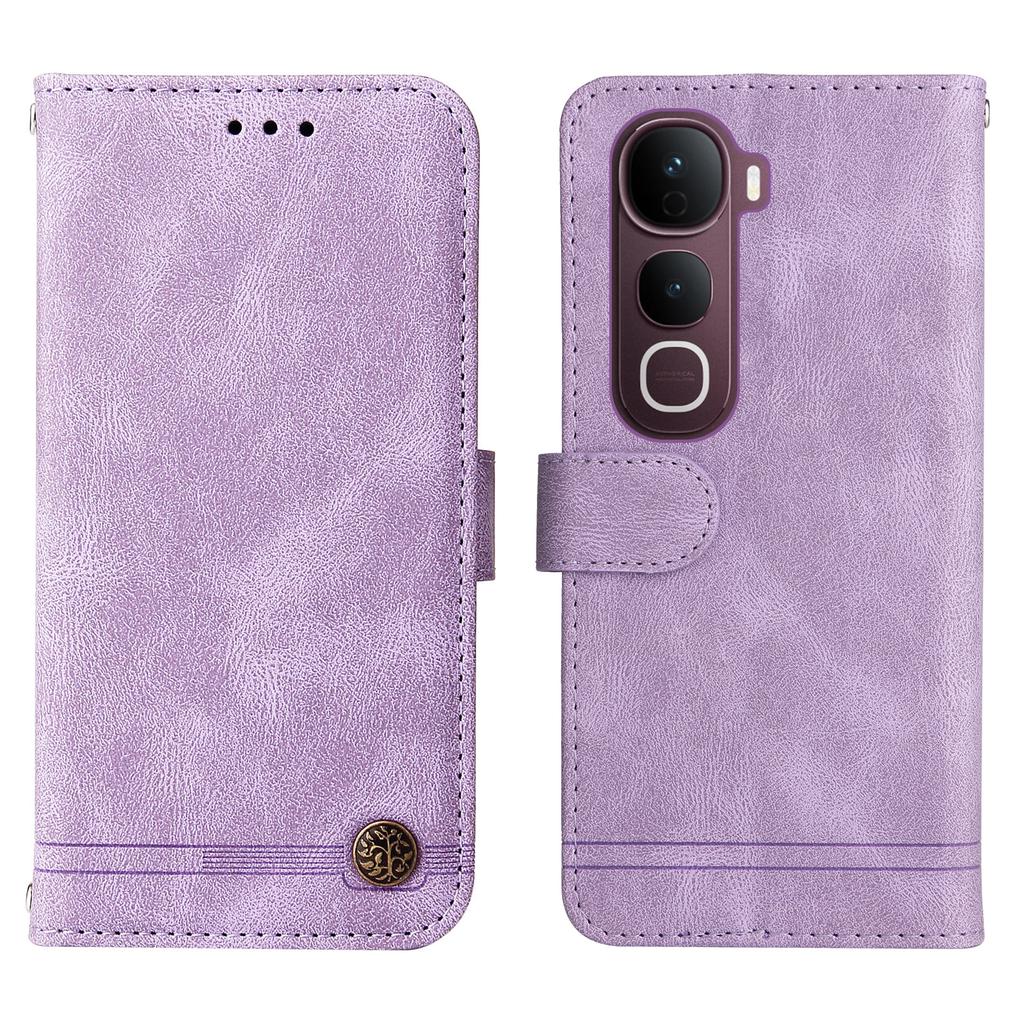 For vivo Y400 Pro 5G/vivo V40e 5G Leather Wallet Cases Skin Touch Phone Cover Stand with Strap