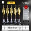Kunstaas 5g/7g/10g/15g Visserij Wobblers Metalen Constructie Driehoekige Haken Forel Lepel Met Doos Metalen Spinners Vissen