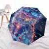 1pc Galaxy Cat Outdoor Umbrella - Automatic Opening/Closing, Portable Tri-Fold Design with 8-Rib Iron Frame, Perfect Gift for Fans and Travelers, Suit