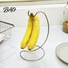 Cesto di Frutta con Ganci Appendi Banane, Supporto con Gancio in Acciaio Inossidabile, Appendi Freschezza Banane più a Lungo, Scaffale Salvaspazio per Piano di Lavoro in Cucina