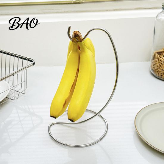 Cesto di Frutta con Ganci Appendi Banane, Supporto con Gancio in Acciaio Inossidabile, Appendi Freschezza Banane più a Lungo, Scaffale Salvaspazio per Piano di Lavoro in Cucina