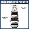 Power Window Switch, Front Left Driver Side Window Control Switch No.A2229056800 for Mercedes-Benz C300 2015-2020 Silver Tone, 1 Pc