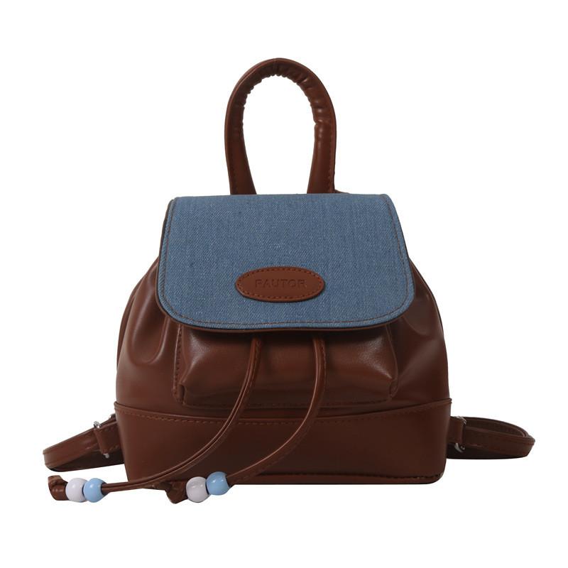 Pu Material Small Fashion Retro Backpack For Daily Casual Use