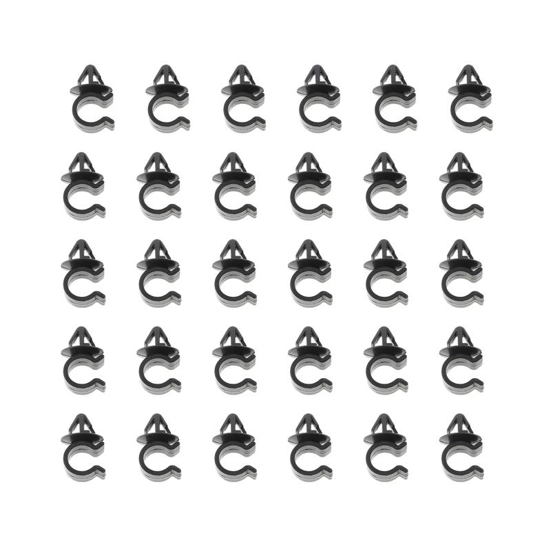 

30Pcs Black 12mm Hood Support Prop Rod Clips Snap Rivet Fastener For Hood Cover bumper fender Automobile Car Accessories Clamp